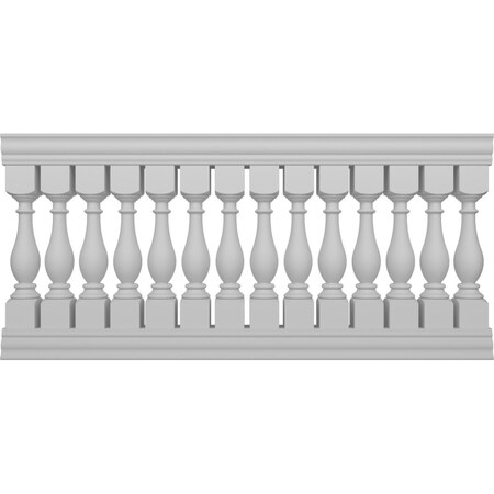 Ekena Millwork Fiberthane Legacy Balustrade Railing Kit, Style A (6 1/4" On-Center Spacing to Pass 4" Sphere Code) BALK42X084LGA